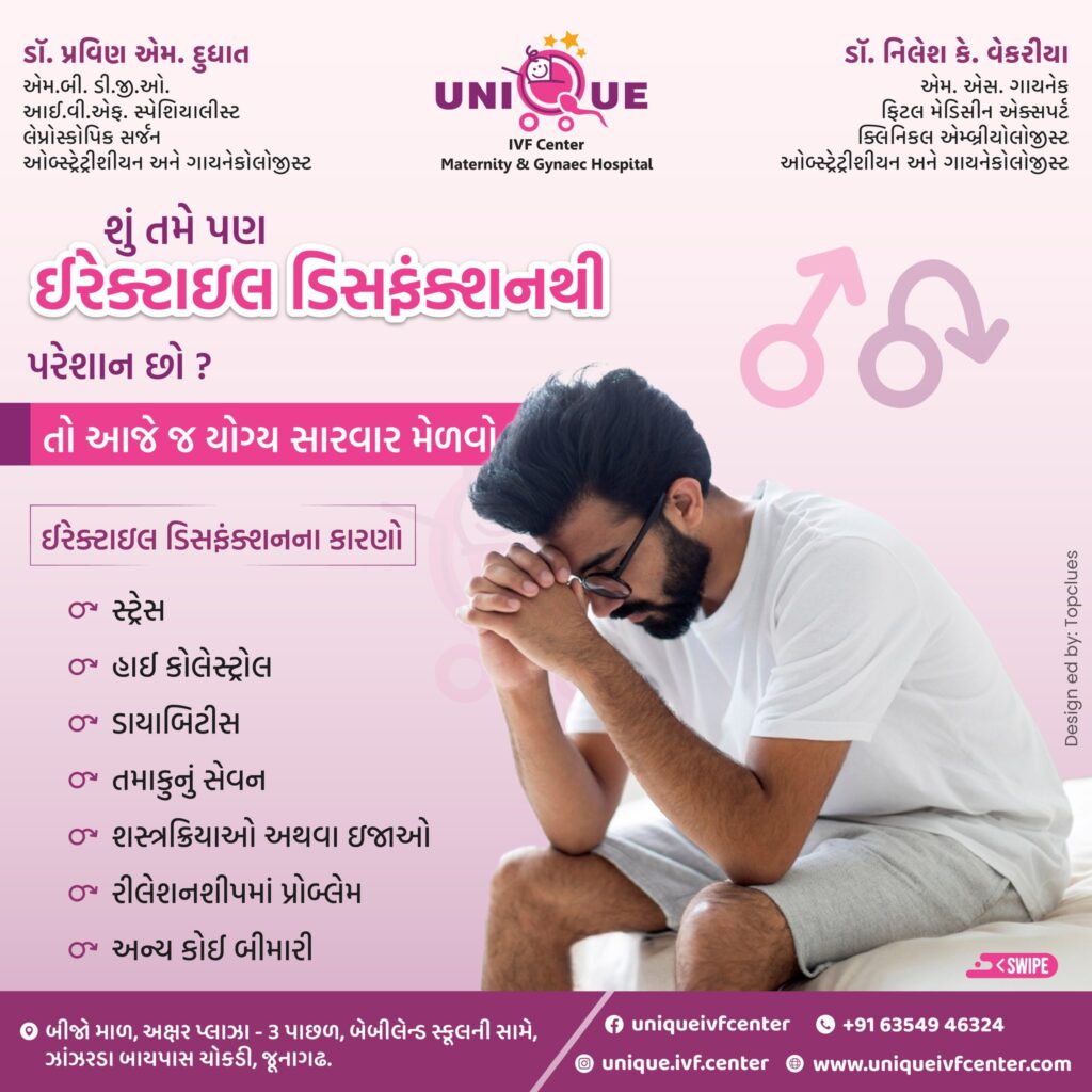 erectile dysfunction treatment in Junagadh, ICSI treatment in Junagadh, best IVF center in Junagadh, fertility centre in Junagadh, Unique IVF Hospital Junagadh, male infertility solutions Junagadh, advanced fertility treatments Junagadh, male sexual health clinic Junagadh, ED remedies Junagadh, low libido treatment Junagadh, stress and erectile dysfunction, diabetes and erectile dysfunction, holistic ED treatment Junagadh, trusted fertility specialist Junagadh, sexual health counseling Junagadh, infertility doctor Junagadh, men’s reproductive health Junagadh, couples fertility care Junagadh, top fertility clinic in Junagadh, best hospital for ICSI treatment Junagadh