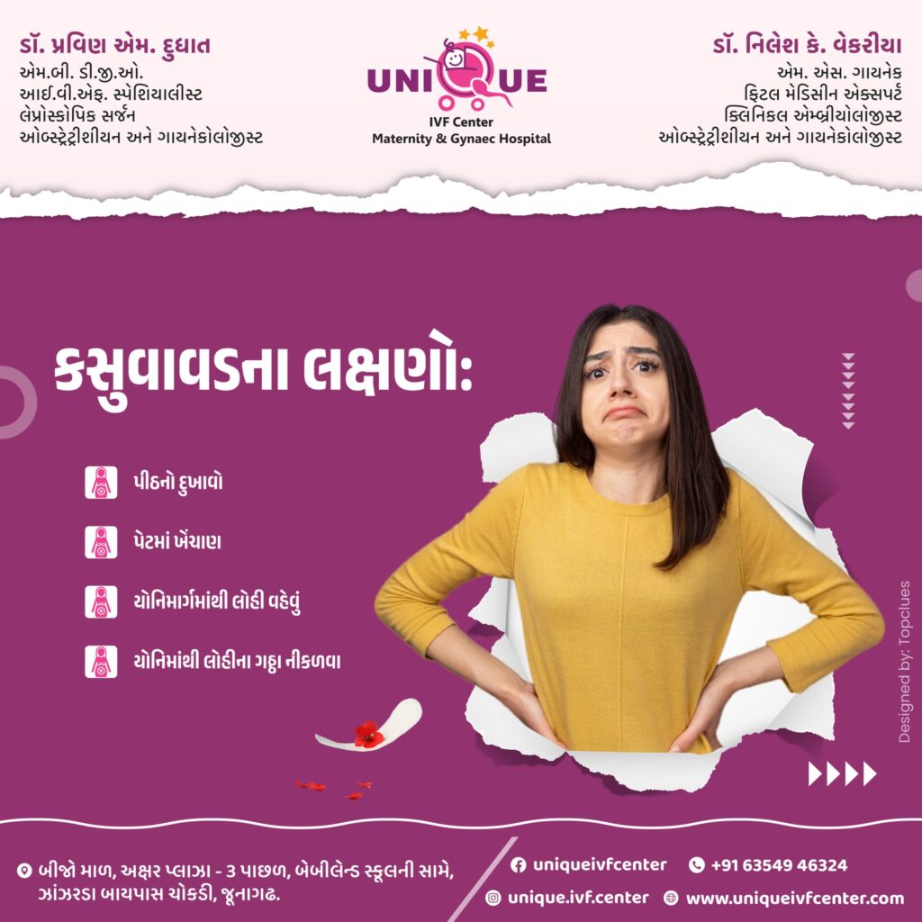 miscarriage treatment in Junagadh, causes of miscarriage, symptoms of miscarriage, best IVF center in Junagadh, ICSI treatment in Junagadh, early miscarriage signs, emotional impact of miscarriage, pregnancy loss support Junagadh, fertility after miscarriage, Unique IVF Hospital Junagadh, recurrent pregnancy loss solutions, hormonal causes of miscarriage, uterine abnormalities and miscarriage, high-risk pregnancy care Junagadh, IVF after miscarriage